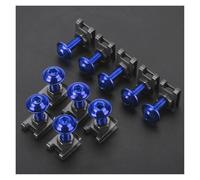 ELEKMPMGTD Tornillos Y Tuercas Carenado 6 Mm para Y&amaha XT660E XT660R XT660X XT660XR XT660Z XTZ1200 XTZ125 XTZ150 XT 660 E XR Z R Kit Tornillos carenado(Azul)