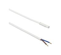 Elektra - Cable de conexión con Mini Enchufe, 230 V, Cable de alimentación de 2 Pines, 1050 mm, plástico, Color Blanco