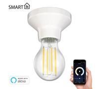 Elektra porcelana lámpara de techo blanco + E27 LED lámpara 1005lm Smart Home [EEK: D]