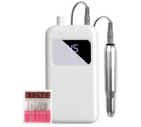 Elektrische Nagelfeile - 45 Geschwindigkeiten Nagelfräser | 1200mAh Akku Portabler Nagelschleifer, Gelnägel Entferner & Maniküre Set Mit 6 Bits Für Anfänger Salon Und Hausgebrauch 1 Stück