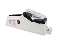 Elektrischer Messerschärfer Mit Wolframkarbid - Schnelles Schärfgerät Für Küchenmesser & Scheren | Sicherer -Schleifer Aus Robustem PP | Kompaktes Design Für Langfristige Schärfe, 22,5cm