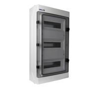 ELEKTRO-PLAST Caja de distribución de fusibles para ambientes húmedos, RH 36/3, IP65 AP VDE 8451, color blanco