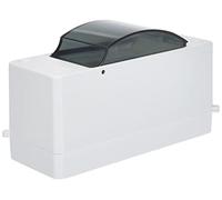 ELEKTRO-PLAST Caja de distribución pequeña de 1 fila, 2 módulos, IP30, gris claro, 53 x 141 x 83 mm