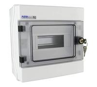Elektro-Plast Caja de distribución pequeña RH-8/Z AP Cerradura IP65 8Module 36.9 VDE E-P 4033, 1, Gris