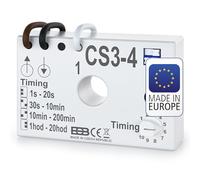 ELEKTROBOCK CS3-4 relé Temporizador | Interruptor temporizado 230 V | para Ventiladores e iluminación | Montaje en Caja de instalación Debajo del Interruptor | conexión sin Conductor Neutro