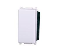 Elektronova Botón unipolar 1P 10A blanco compatible Vimar Plana 1001