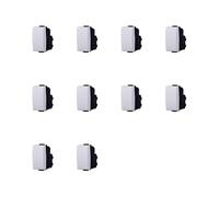 Elektronova Desviador compatible Bticino Matix 1p 16A color blanco Paquete de 10 unidades
