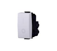 Elektronova Interruptor bipolar 2P 16A 0-1 compatible Bticino Matix color blanco - Paquete 1 unidad