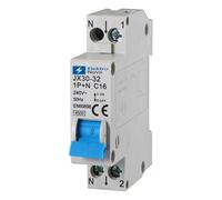 ELEKTRONOVA Interruptor magnetotérmico 1P+N C16 16A 4.5kA - 1 módulo DIN - 220V