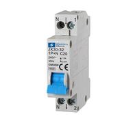 ELEKTRONOVA Interruptor magnetotérmico 1P+N C20 20A 4.5kA - 1 módulo DIN - 220V