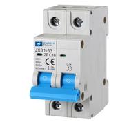 ELEKTRONOVA Interruptor magnetotérmico 2P C16 16A 6kA - 2 módulos DIN - 220V