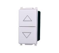 Elektronova Pulsador doble 1P + 1P NO blanco compatible Vimar Plana 1202