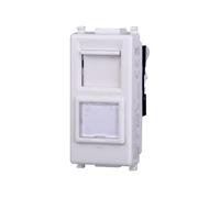 Elektronova Toma Red Datos RJ45 Cat.5e UTP Blanco Compatible Vimar Plana 2355