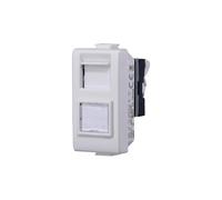 Elektronova Toma red datos RJ45 compatible Bticino Matix CAT 5E UTP color blanco - Paquete de 1 unidad