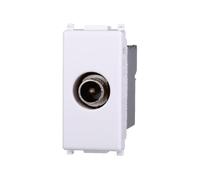 Elektronova Toma TV directa macho blanco compatible Vimar Plana 2250