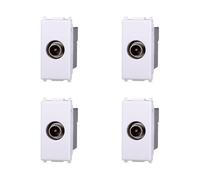 Elektronova Toma TV directa macho blanco compatible Vimar Plana Kit 4 piezas 2250