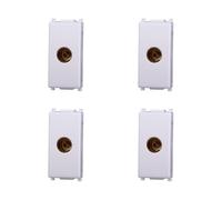 Elektronova Vimar - Toma de TV directa hembra blanca compatible con Vimar Plana, kit de 4 piezas 2251