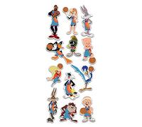 Elektroplate 12 calcomanías dinámicas con licencia oficial de Space Jam Lebron James Looney Tunes | Adhesivo de vinilo brillante de alta calidad para todo tipo de clima para coche, botella de agua y