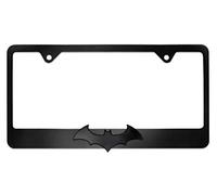 Elektroplate Officially Licensed DC Comics Batman Black All-Metal Standard Size Superhero Premium 3D License Plate Frame Tag Holder for Cars/SUVs/Trucks Weather-Proof Automotive Accessory