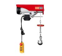 Elektroseilwinde,ElektroFlaschenzug 1450 W,32.8 ft/min Schnellhub,IP40 Schutz,automatische Grenzschalter,Silse Aluminium Motor,Doppelseil 1763 lbs,10 m Hubhöhe ,für Werkstatt Lagerhof Bühne Garage