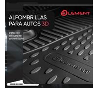 ELEMENT 3D Alfombrillas de goma para TOYOTA C-HR, 2017->, SUV 5 puertas, 4 uds.