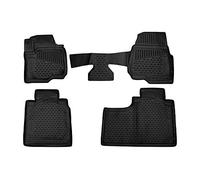 Element 3D Alfombrillas Interior de Coche a Medida TPE Ford F-250/F-350/F-450/F-550, 2017-2018, Crew Cab, Asientos de Cubo, sin Palanca de Cambios 4x4, Pick-up, USA 4 pcs.