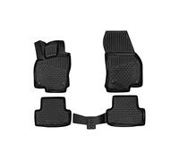 Element EXP.ELEMENT3D01924210k Alfombrillas de Goma Antideslizantes Skoda Karoq, Combi - Año: 17-20, Negro