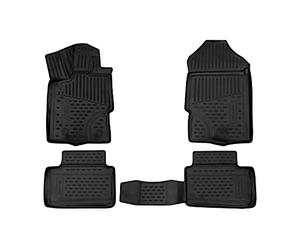 Element Alfombrillas 3D para Ford Ranger SuperCab 2019- | Pickup | Alfombrillas Coche | 4 Piezas