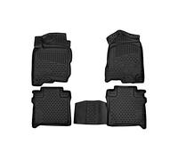 Element 3D Alfombrillas Interior de Coche a Medida TPE Nissan Titan XD Crew Cab, 2016-2018 Pick-up, USA, 4 pcs.