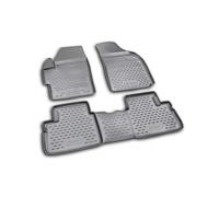 Element Alfombrillas de Goma 3D, aptas para Mazda 6 2002 - 2012, 4 Piezas, Color Gris