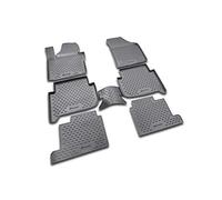 Element Alfombrillas Interior de Coche a Medida TPE Volkswagen Touran (I) 2003-2010, (II) 2010-2015, 7 Seats., 6 pcs, Negra, Personalizado