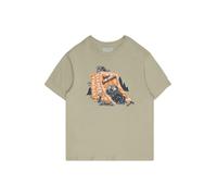ELEMENT Camiseta funcional 'TIMBER BREAKTIM' verde pastel / naranja oscuro / negro / blanco, Talla 176-182