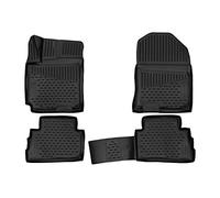 Element EXP.ELEMENT3D02209210 - Alfombrillas de Goma Antideslizantes Premium 3D Personalizadas para Hyundai Kona, 2017->, SUV, 4 Unidades, Color Negro