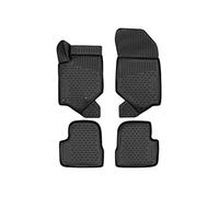 Element EXP.ELEMENT3D02491210k Alfombrillas de Goma Antideslizante Premium 3D Personalizadas Peugeot 208, 2019->, 4 Unidades, Negro, Personalizado