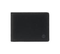 Element Icon Mini - Cartera pequeña y Resistente de Tres Pliegues - Unisex - Negro