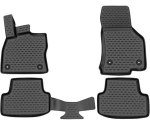 Element Juego de Alfombrillas de Goma 3D aptas para BMW 5 Series (G60) | 2023 - Hoy | 100% a Medida para Coche, Alfombrillas universales robustas, Alfombrillas de Goma para Coche, Color Negro
