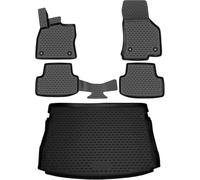 Element Juego de Alfombrillas de Goma 3D y Alfombrilla para Maletero para KIA Cerato Koup (TD) 2009 - 2013 | 100% a Medida para Coche