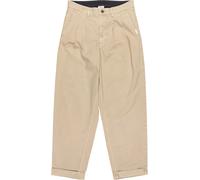 Element - Pantalones - Big Pleated Chino Humus - Talla 28 US - Beige Beige 28 US