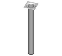 Element System 11100-00037 - Pie para muebles (30 cm), color aluminio blanco (gris claro)