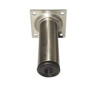 Element System 11100-00176 600 mm Longitud 30 mm Diámetro Tubo redondo Patas para muebles incluye placa de montaje de tornillo - Óptica de acero inoxidable (1 unidad)