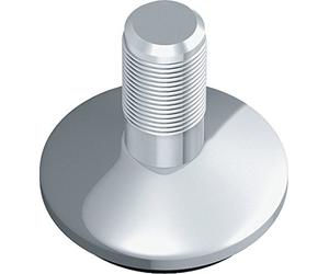 Element System 4 unidades de tornillo de regulación cromado Element System, para patas de mesa, patas de tubo de acero, patas de muebles, rosca M10, 11606-00001