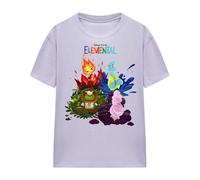 Elemental Camiseta Diseño Escena de Grupo de Algodón para Mujer (TV25844)