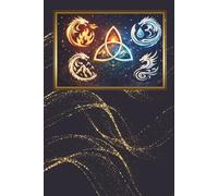 Elemental Dragons Lined Notebook: Lined Journal Inspired by Fire, Water, Air, and Earth Dragon Motifs for Writing and Creative Notes