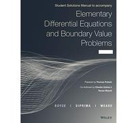 Elementary Differential Equations and Boundary Value Problems, Student Solutions Manual