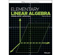Elementary Linear Algebra