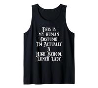Elementary Middle or High School Lunch Lady Costume Camiseta sin Mangas
