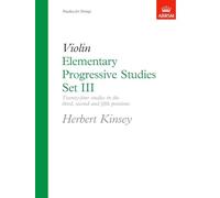 Elementary Progressive Studies, Set III for Violin (Elementary Progressive Studies (ABRSM))
