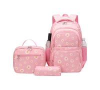 Elementary School Backpack Set, Sturdy Bookbag Accessory, Floral Schoolbag with Practical Structure, Backpack for Primary School Students, Teens, Boys, Girls, Travel, Vacation, Daily Activities