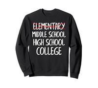 Elementary School tee Middle School tee 6th Grade Graduation Sudadera