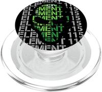 Elemento 115 Ununpentium Área 51 Teoría de la Conspiración Alien OVNI PopSockets PopGrip para MagSafe